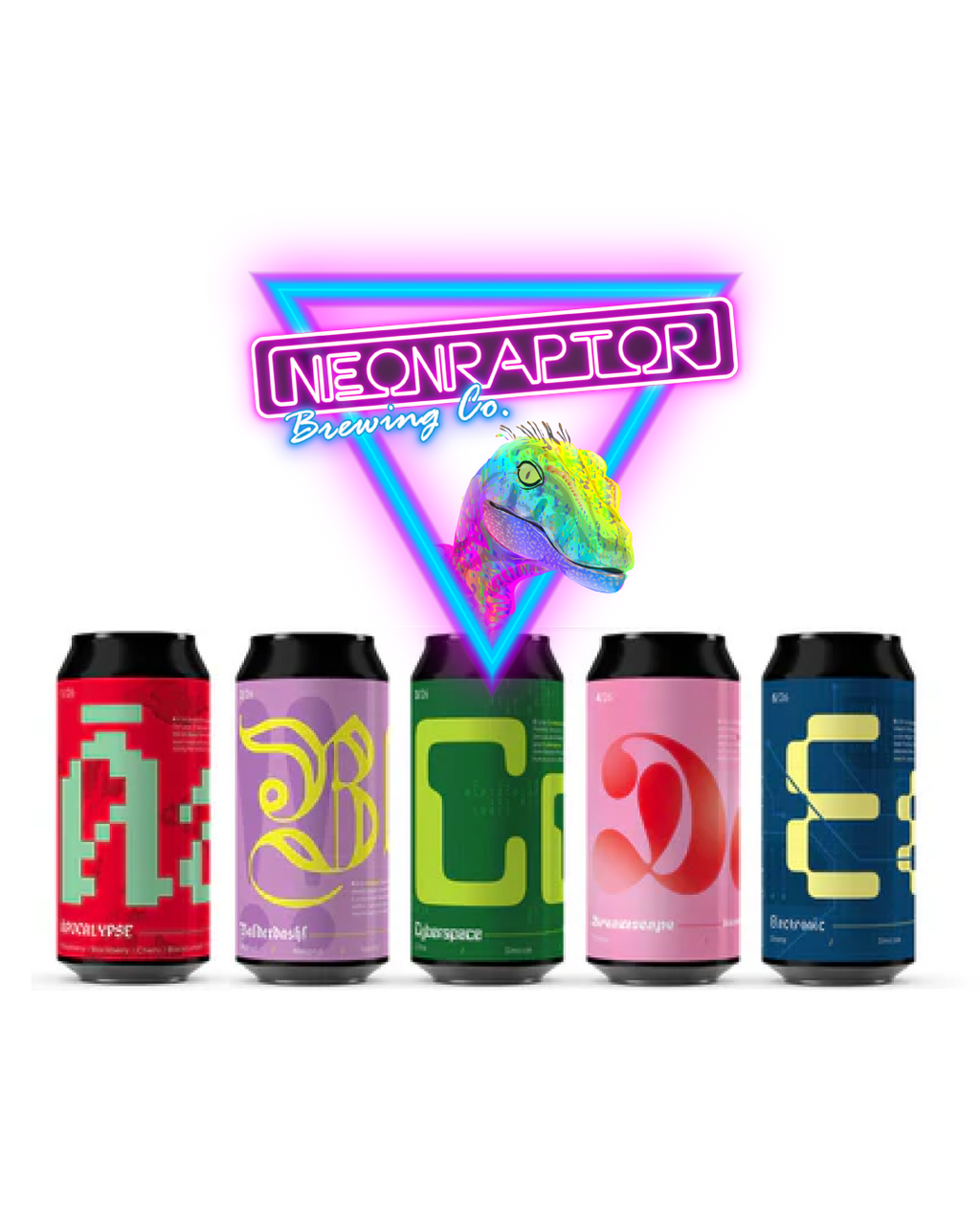 Neon Raptor Alphabet Mixed Box (5)